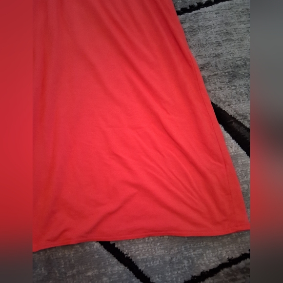 EUC J Crew Size Large Beautiful Bright Coral Keyhole Sleeveless Mini Dress! - Picture 3 of 11